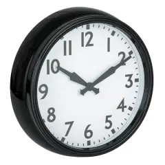 Hello Honey&reg; 15" Black & White Timeless Contrast Round Wall Clock