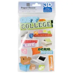 Paper House&reg; Off To College 3D Stickers