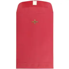 JAM Paper 6" x 9" Red Recycled Clasp Closure Envelopes, 500ct.