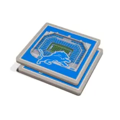 3D StadiumView Coasters Detroit Lions