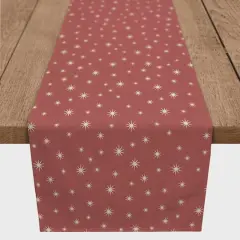 90" Red Twinkle Cotton Twill Runner