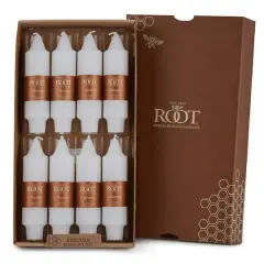 Root Candles 5" Unscented Timberline&trade; Collenette Taper Candles, 8ct. White
