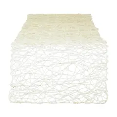 DII&reg; 72" Woven Paper Table Runner Off White