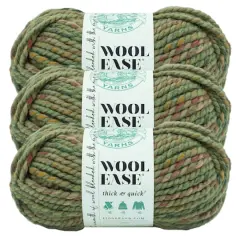 3 Pack Lion Brand&reg; Wool-Ease&reg; Thick & Quick&reg; Prints & Stripes Yarn Marsh