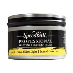 Speedball&reg; Professional&trade; Relief Ink, 8oz. Hansa Yellow