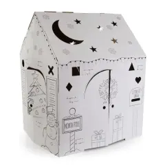 Easy Playhouse Holiday Cottage Cardboard Playhouse