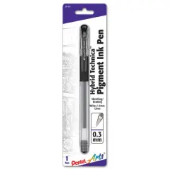 Pentel Arts&reg; Hybrid Technica&trade; 0.3mm Black Gel Pen