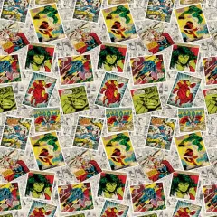 Marvel Retro Comic Super Hero Cotton Fabric
