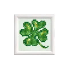 Diamond Dotz&reg; Beginner Lucky Leaves with Frame Diamond Facet Art Kit