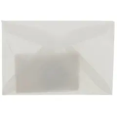JAM Paper 2.313" x 3.625" Translucent Vellum Envelopes, 100ct. Platinum Silver