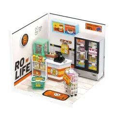 Rolife&reg; Super Creator Energy Supply Store DIY Miniature Kit