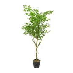 61" Green Vinyl Contemporary Potted Artificial Tree