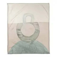 Chic Urban Abstract IV 50" x 60" Coral Fleece Blanket