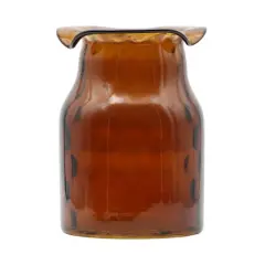 7" Amber Rough Edge Glass Vase by Ashland&reg;