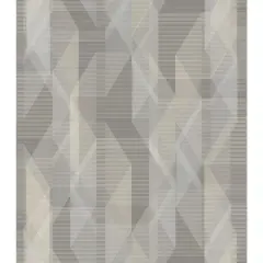 RoomMates Debonair Geometric Peel & Stick Wallpaper Gray