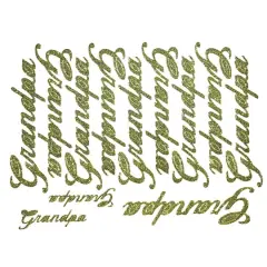 JAM Paper Grandpa Gold Script Floral Accessory