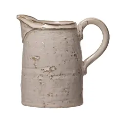 Hello Honey&reg; White Stoneware Pitcher