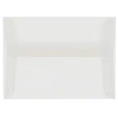 JAM Paper 4.375" x 5.75 Clear Translucent Vellum Invitation Envelopes
