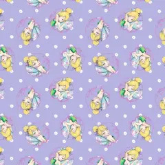 Disney&reg; Tink Fashion Lavender Tinkerbell Toss Cotton Fabric