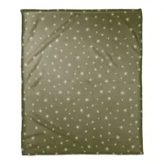 Green Twinkle Coral Fleece Blanket