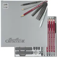 Cretacolor Silver 17 Piece Drawing Box Set
