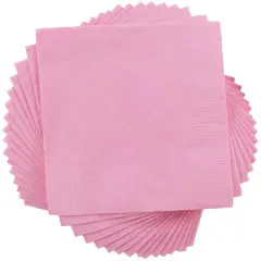 JAM Paper Small Beverage Napkins, 100ct. Baby Pink