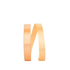 JAM Paper 7/8" x 100yd. Single Face Satin Allure Ribbon Peach