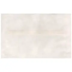 JAM Paper A10 Translucent Vellum Invitation Envelopes, 25ct. White Cloud