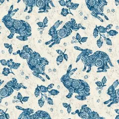 Surface Style Bunny Hop Peel & Stick Wallpaper Porcelain Blue