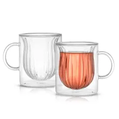 JoyJolt&reg; Christian Siriano 13.5oz. Floret Insulated Glasses, 2ct.