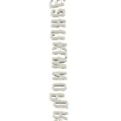 Rhodium Alphabet Metal Beads by Bead Landing&trade;