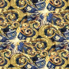 Doctor Who Exploding Tardis Cotton Fabric