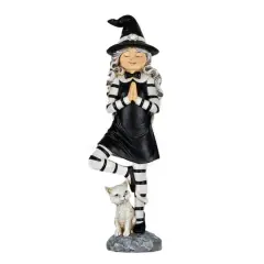 9'' Yoga Pose Witch Tabletop Halloween D&eacute;cor