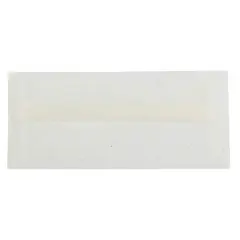 JAM Paper 4.125" x 9.5" Business Translucent Vellum Envelopes, 25ct. White with Copper Flakes