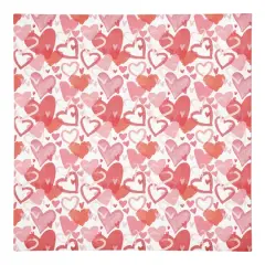 Heart Cluster Pattern 10" x 10" Cotton Twill Napkin