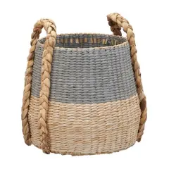 Household Essentials Cattail & Paper Terra Basket Gray