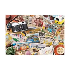 VW Road Trips Collectible Bus-Shaped Tin Puzzle: 550 Pcs