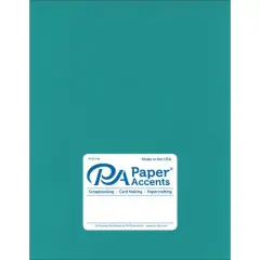 PA Paper&trade; Accents Muslin 8.5" x 11" 73lb. Cardstock, 25 Sheets Caribbean Blue
