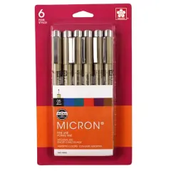Pigma&reg; Micron&trade; 05 Fine Line Pen 6 Color Set