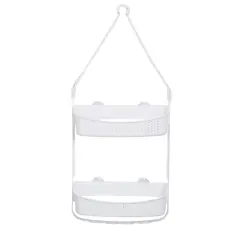 Bath Bliss 2 Way Convertible Shower Caddy White