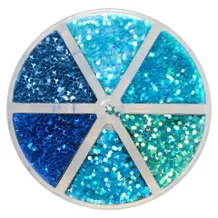 Chunky Polyester Glitter Mix by Recollections&trade; Blue