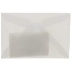 JAM Paper 2.313" x 3.625" Translucent Vellum Envelopes, 25ct. Platinum Silver