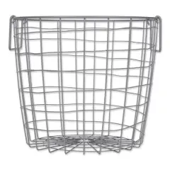 DII&reg; Medium Cool Gray Round Metal Basket