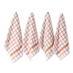 DII&reg; Windowpane Terry Dishtowels, 4ct. Spice