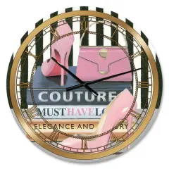 Designart Fashion High Heels VII Glam Wall Clock