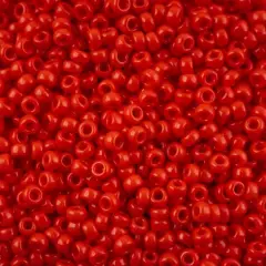John Bead 11/0 Miyuki Glass Seed Beads, 13g Red Opaque