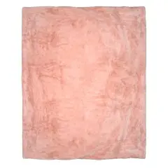 50" x 60" Pink Faux Fur Throw Blanket by Ashland&reg;