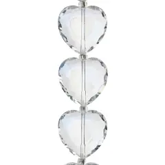 Crystal Heart Glass Beads, 22mm by Bead Landing&trade;