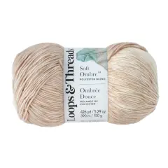 Soft Ombre&trade; Yarn by Loops & Threads&reg; Coffee/Tan/Cream