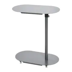 Hello Honey&reg; Modern Adjustable C-Shaped End Table Gray